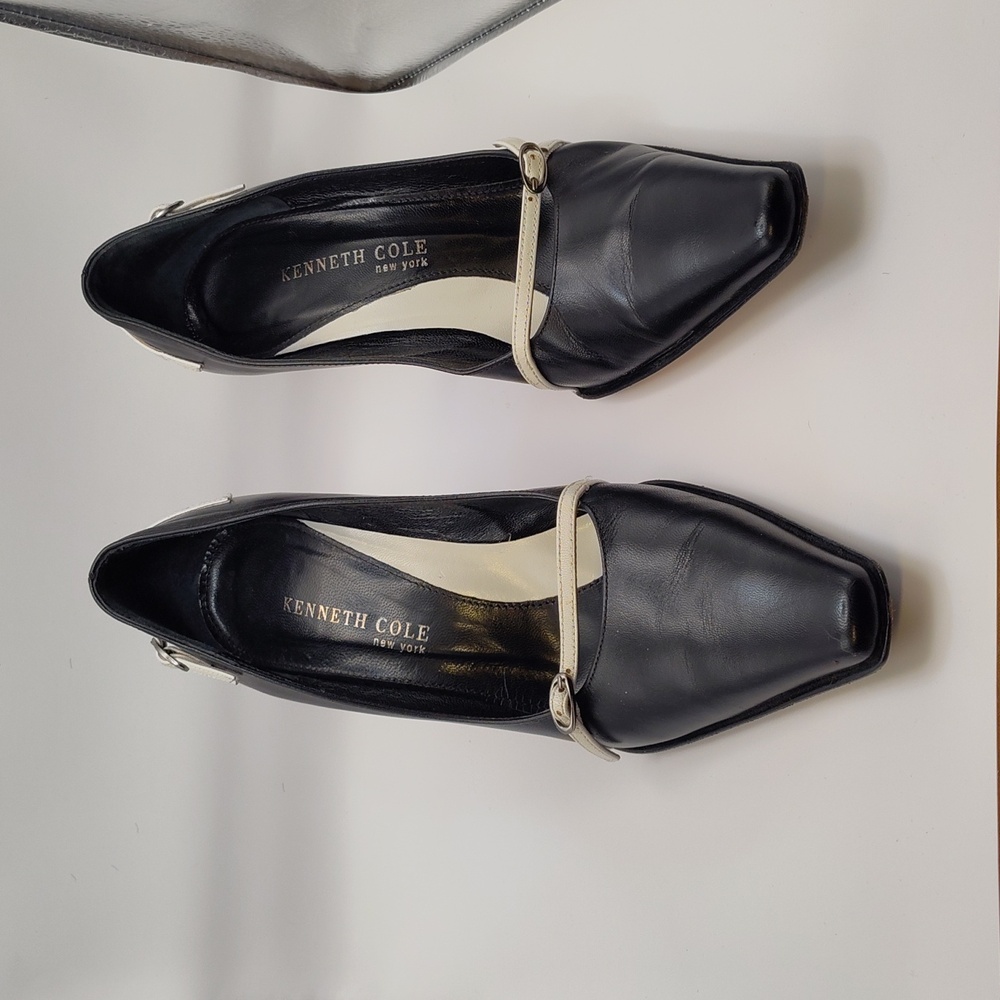 Kenneth Cole New York heels 7.5 leather upper leather lining leather sole